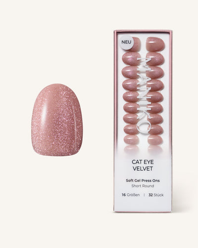Cat Eye Velvet (Short, Round) - Soft Gel Press Ons