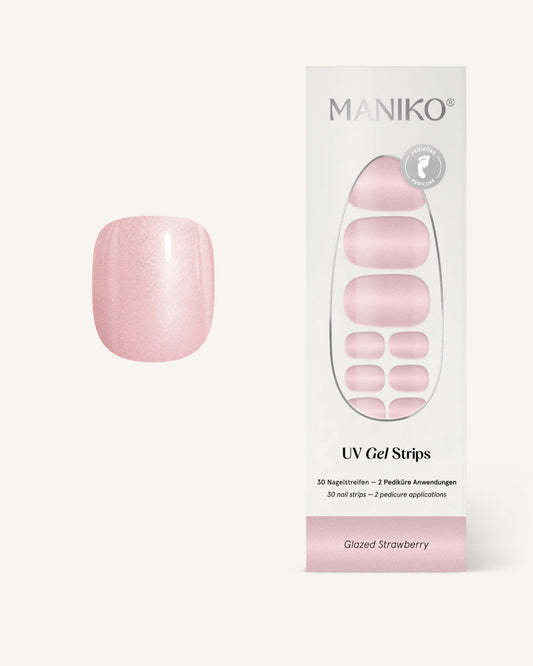 Glazed Strawberry UV Pedi