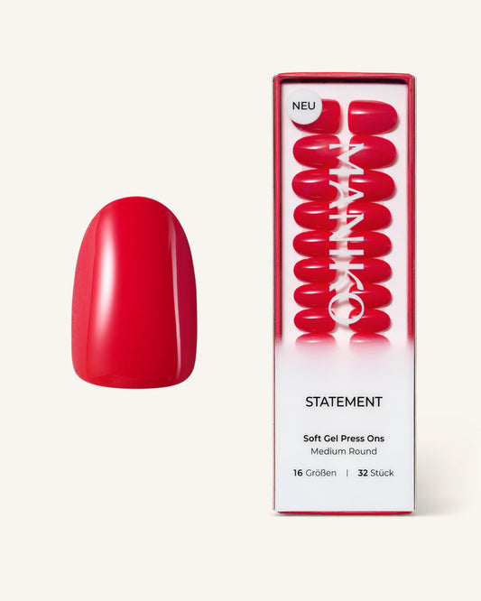 Statement (Medium, Round) - Soft Gel Press Ons
