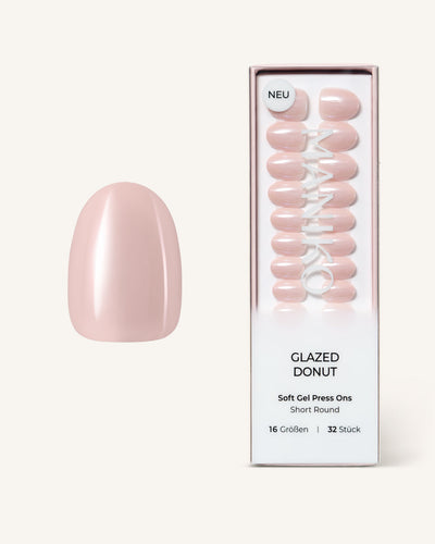 Glazed Donut (Short, Round) - Soft Gel Press Ons