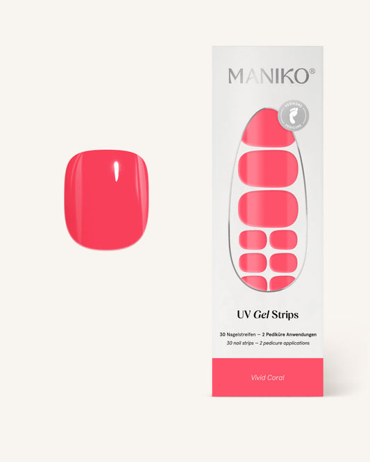 Vivid Coral UV Pedi